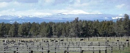 PM Ranch with Three Sisters background
